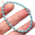 Pulsera Plata Piedras Chicas Celeste Elastizada cod3753 - comprar online