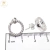 Aros Plata Rodinada Pasante Circulo Micro Pave 14 mm cod3764 - ByMariana