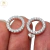 Aros Plata Rodinada Pasante Circulo Micro Pave 14 mm cod3764 en internet
