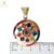 Dije Plata Peruana Redonda Mediana Tipo Mandala cod1518 - ByMariana