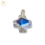 Dije Plata Swarovski Cruz Aurora Boreal 20 mm cod2600