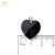 Dije Plata Swarovski Corazon Negro 18 mm cod2098