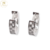 Aros Plata Rodinada Argolla Micro Pave 15 mm 2,8 grs cod3379