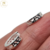 Aros Plata Rodinada Argolla Micro Pave 15 mm 2,8 grs cod3379 - comprar online