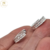 Aros Plata Rodinada Argolla Micro Pave 15 mm 2,8 grs cod3379
