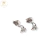 Aros Plata Y Oro Piedra Cubic cod2011 - comprar online