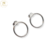 Aros Plata Circulo 14 mm cod3560