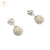 Aros Plata 925 Microperlas Blancas 4 mm Pasante cod2019 - comprar online