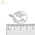 Dije Plata Mundo Micro Pave 25 mm cod3429