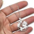 Dije Plata Mundo Micro Pave 25 mm cod3429