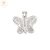 Dije Plata Rodinada Mariposa con Cubic cod2395
