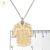 Cadena Plata Rolo + Dije Resina Mano de Fatima Proteccion cod3864 - ByMariana