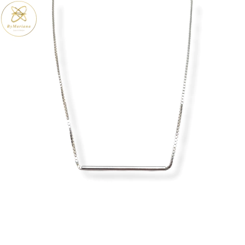 Cadena Plata con Cilindro cod3351