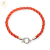 Pulsera Plata Hilo Seda Rojo con Marinero cod3891