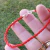 Pulsera Plata Hilo Seda Rojo con Terminales de Plata cod3738