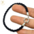 Pulsera Plata Hilo Seda Negro con Marinero cod3901 en internet
