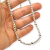 Cadena Plata Bolitas 4 mm Y 6 mm de 42 a 46 cm Regulable cod3910