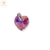 Dije Plata Swarovski Corazon Rosa - Light Rose - 14 mm cod3926