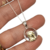 Cadena Plata Rolo + Dije Plata Y Oro Virgen Niña Cristal cod3957