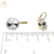 Imagen de Aros Swarovski Dorado Bella Rivoli 13 mm Brisura cod2587