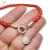 Pulsera Plata Hilo Seda Rojo con Dije San Benito Marinero cod3979 en internet