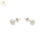 Aros Plata Perla Cultivada de Rio Nro 6 mm cod3320