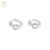 Aros Plata Rodinada Argolla Micro Pave Circulos cod4049 - comprar online