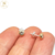 Aros Plata Y Oro Mini Susanito A Rosca con Cubic Blanco cod4058 - comprar online