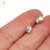Aros Plata Susanito Pasante Circular con Cubic Mini cod4131 - ByMariana