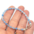 Pulsera Plata Piedras Naturales Agata Celeste cod4199 - comprar online