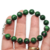 Pulsera Plata 925 Piedras Zoisita con Rubi cod4215 - comprar online