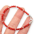 Pulsera Plata 925 Piedras Naturales Coral Fertilidad Proteccion cod4213