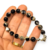 Pulsera Plata 925 Piedras Agata Tostado con Bolitas cod4210 - comprar online