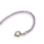 Pulsera Plata Hilo Seda Lila con Marinero cod4229