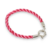 Pulsera Plata Hilo Seda Rosa Barbie con Marinero cod4233