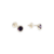 Aros Plata Susano Susanito Pasante con Cubic Violeta Mini cod4254