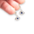 Aros Plata Ojo de Horus Cubic Azul Colgante con Brisura cod4255 - comprar online