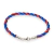 Pulsera Plata Hilo Seda Equipo Futbol San Lorenzo de Almagro cod4266 - comprar online