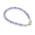 Pulsera Plata Piedras Naturales Agata 4 mm Violeta Lila con Mosqueton cod4262 - comprar online