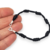 Pulsera Plata 7 Nudos Hilo Seda Negro Suerte Proteccion cod4320 - comprar online