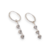 Aros Plata Argolla con Dije Colgante Cubic Elegante cod4345