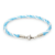 Pulsera Plata Hilo Seda Racing Club de Avellaneda cod4405