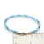 Pulsera Plata Hilo Seda Argentina Celeste Blanco cod4361