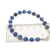 Pulsera Plata Piedras Naturales Lapislazuli 6 mm Azul con Mosqueton cod4446