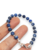Pulsera Plata Piedras Naturales Lapislazuli 6 mm Azul con Mosqueton cod4446