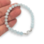 Pulsera Plata 925 Piedras Naturales Agua Marina cod4475