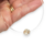 Cadena Tanza + Dije Swarovski Esfera Golden Ambar 10 mm cod4495 en internet