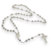 Cadena Rosario Plata con Medalla Milagrosa Bolitas 6 mm X 65 cm cod4505