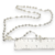 Cadena Rosario Plata con Medalla Milagrosa Bolitas 6 mm X 65 cm cod4505