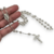 Cadena Rosario Plata con Medalla Milagrosa Bolitas 6 mm X 65 cm cod4505
